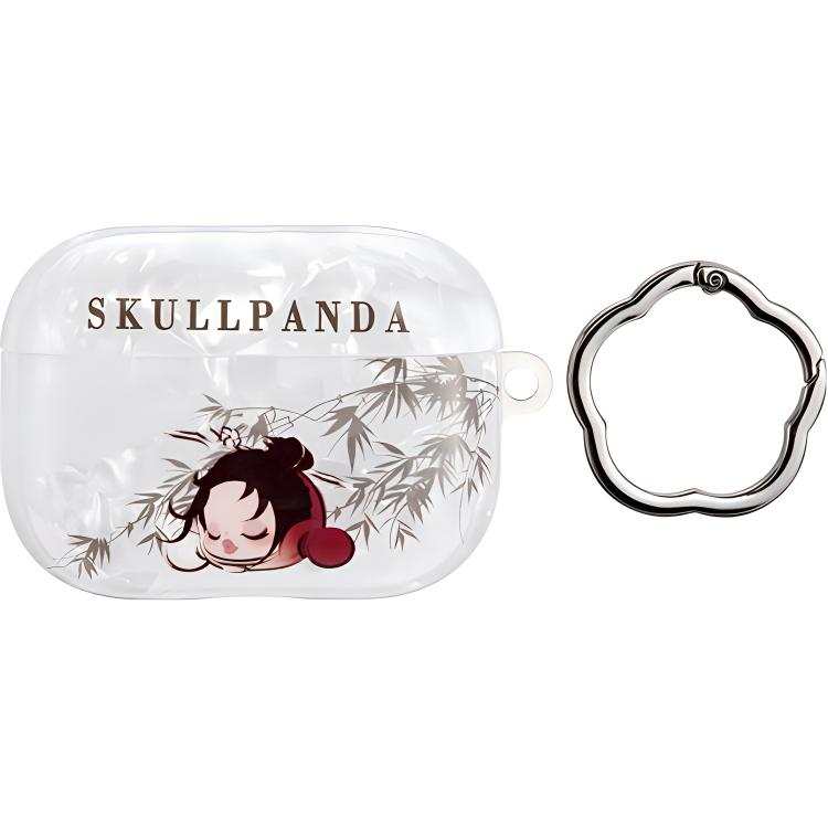 POP MART Skullpanda Court Front Plum Blossom Collection, Headphone Case AirPods Pro Cute Trend Based Products