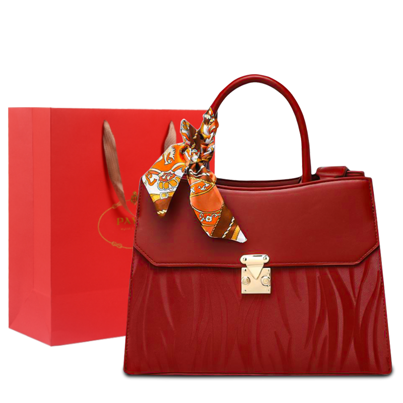 PAYOT Pu Wedding Bag, Shoulder Bag, Crossbody Bag, Handbag Regular Women's Burgundy