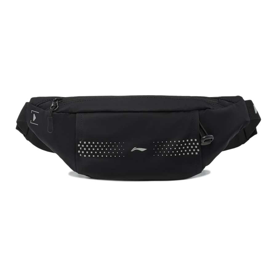 Li-Ning Li Ning Polyester Fanny Pack Regular Unisex Black