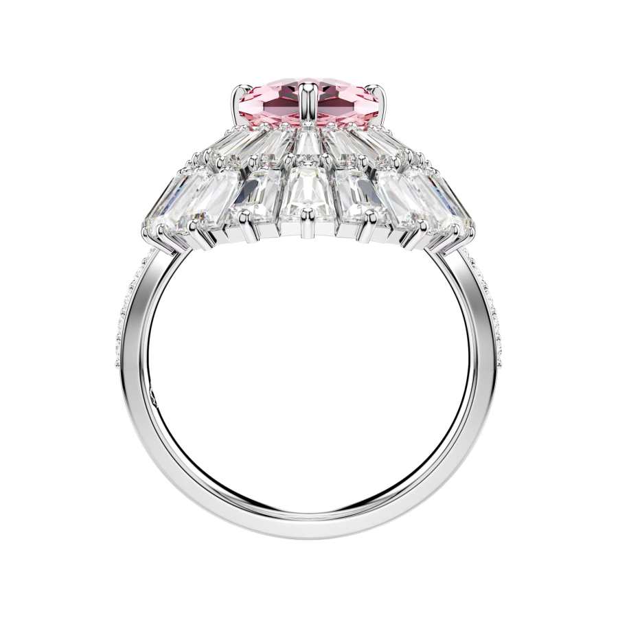 Swarovski Synthetic Cubic Zirconia Rings Women's Silver