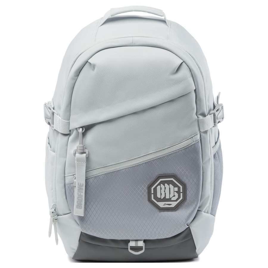Li-Ning Li Ning Polyester Backpack Unisex Gray
