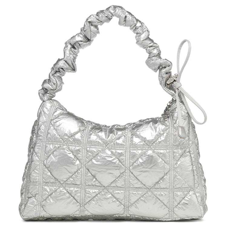 CARLYN Nylon Handbag, Shoulder Bag Regular Women's Silver