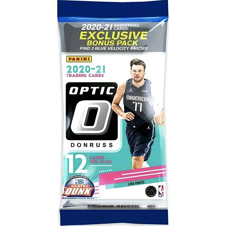 PANINI 2020 21 NBA Basketball Star Card Donruss Durex Optic Fat Pack Sports Cards 1 Pack