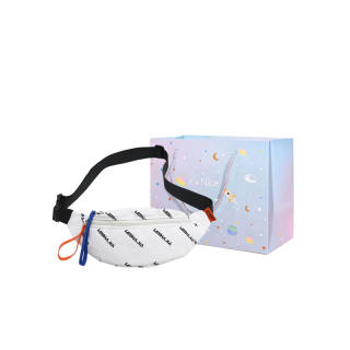 GOX Nylon Fabric Sling Bag Regular Unisex White Black