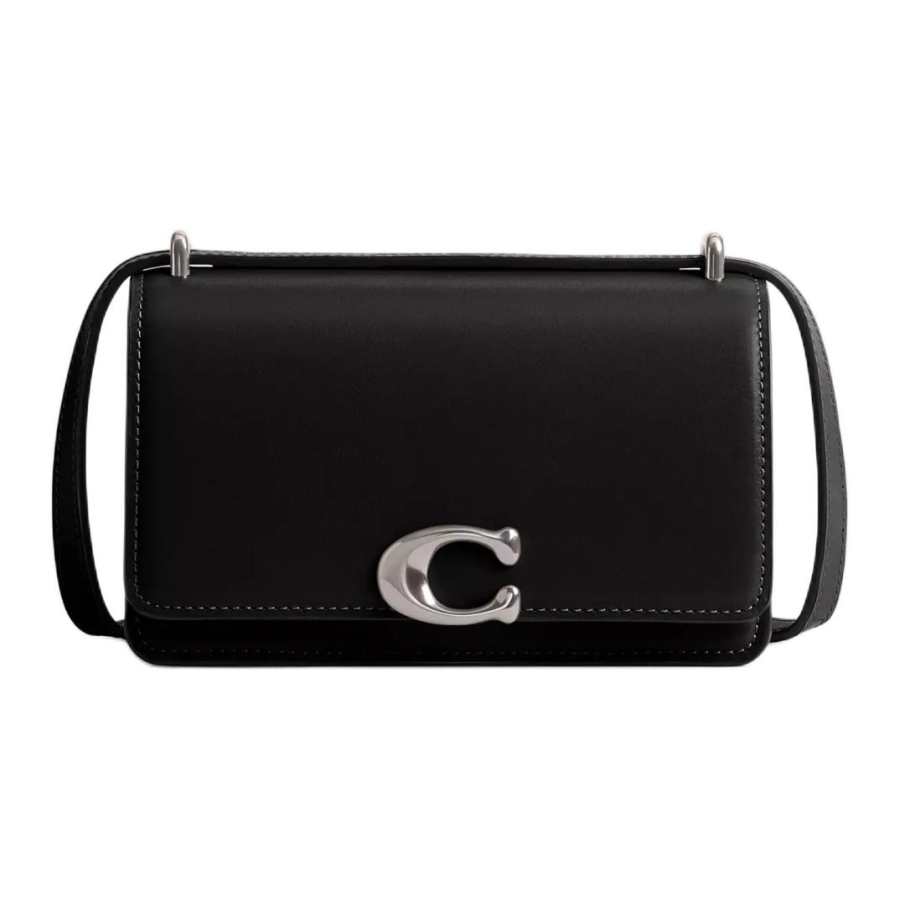 COACH Bandit Refined Calfskin Shoulder Bag, Crossbody Bag Small Women's Black