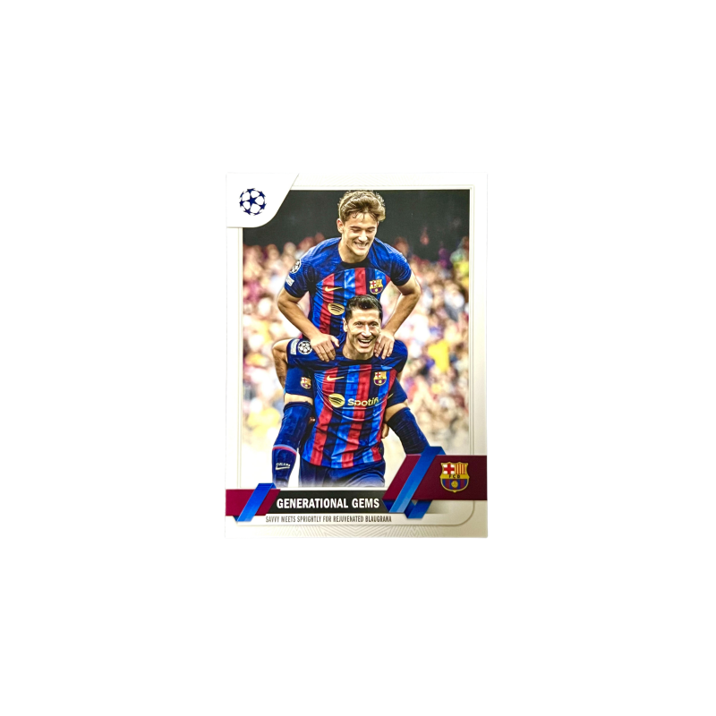 Topps Lewandowski Player Card, Robert Lewandowski Player Card, Barcelona Match Used Cards Sports Cards 1 Pc