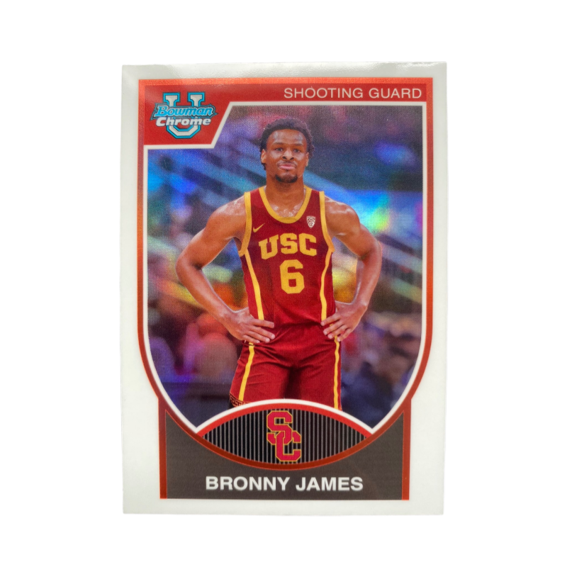 Topps Brownie, James, Basketball Card, LeBron's Son, University Rising Stars Card, Silver Refringence Sports Cards 1 Pc