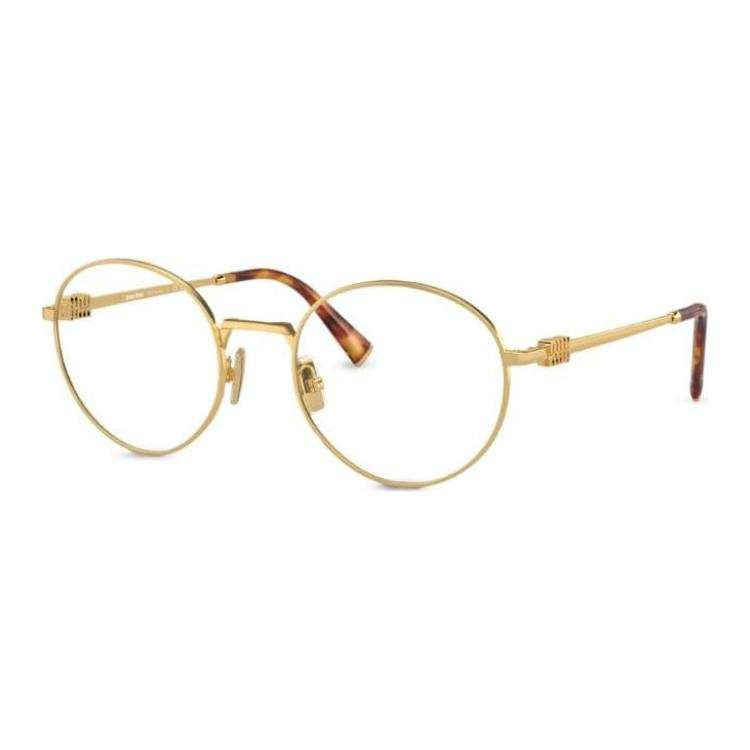 MIU MIU Miu Miu metallic round-frame glasses