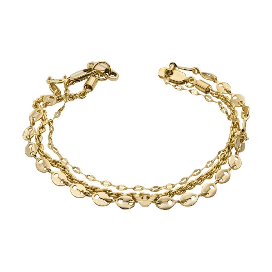 EMPORIO ARMANI Copper Alloy Bracelets Women's Gold