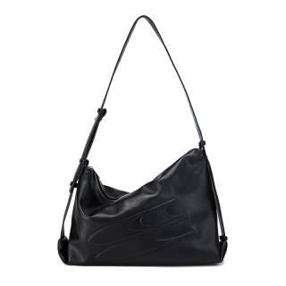 Crying Center Pu Crossbody Bags Regular Unisex Black