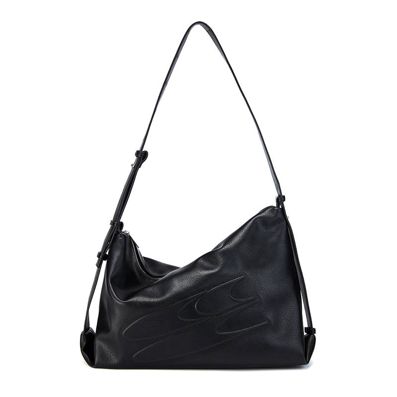 Crying Center Pu Crossbody Bags Regular Unisex Black
