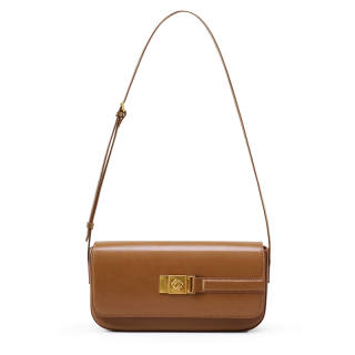 HE BAO BAO Good Looking Premium Aesthetic Pleated Texture Cow Leather Small Square Bag Shoulder Bag Women's