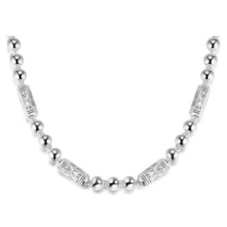 LIANDUO 990 Silver Material Necklaces Men's Silver
