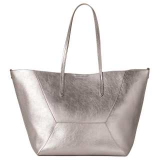 Brunello Cucinelli Calfskin Tote Bag, Shopping Bag, Handbag Women's Pearl