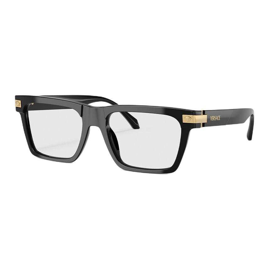 VERSACE VERSACE Square Eyeglass Frames Men's Black