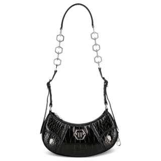 PHILIPP PLEIN Calfskin Crossbody Bag, Shoulder Bag Women's Black