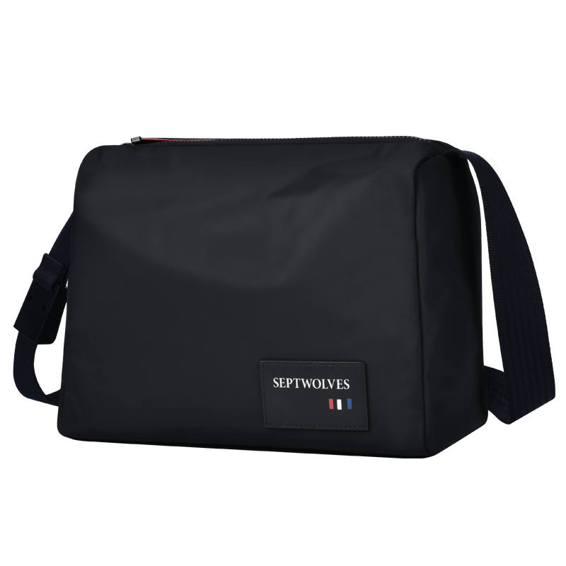 SEPTWOLVES Oxford Crossbody Bag Unisex Black