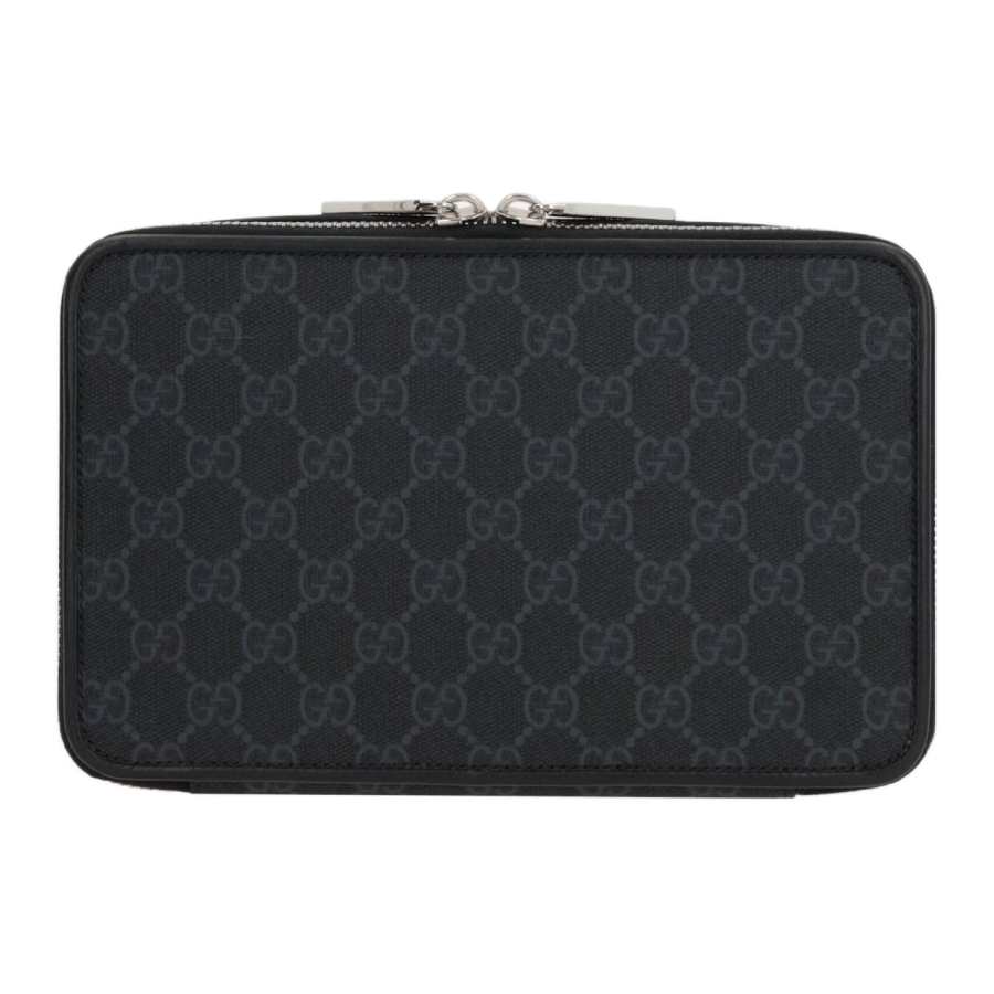 GUCCI Calfskin Crossbody Bags Men's Black
