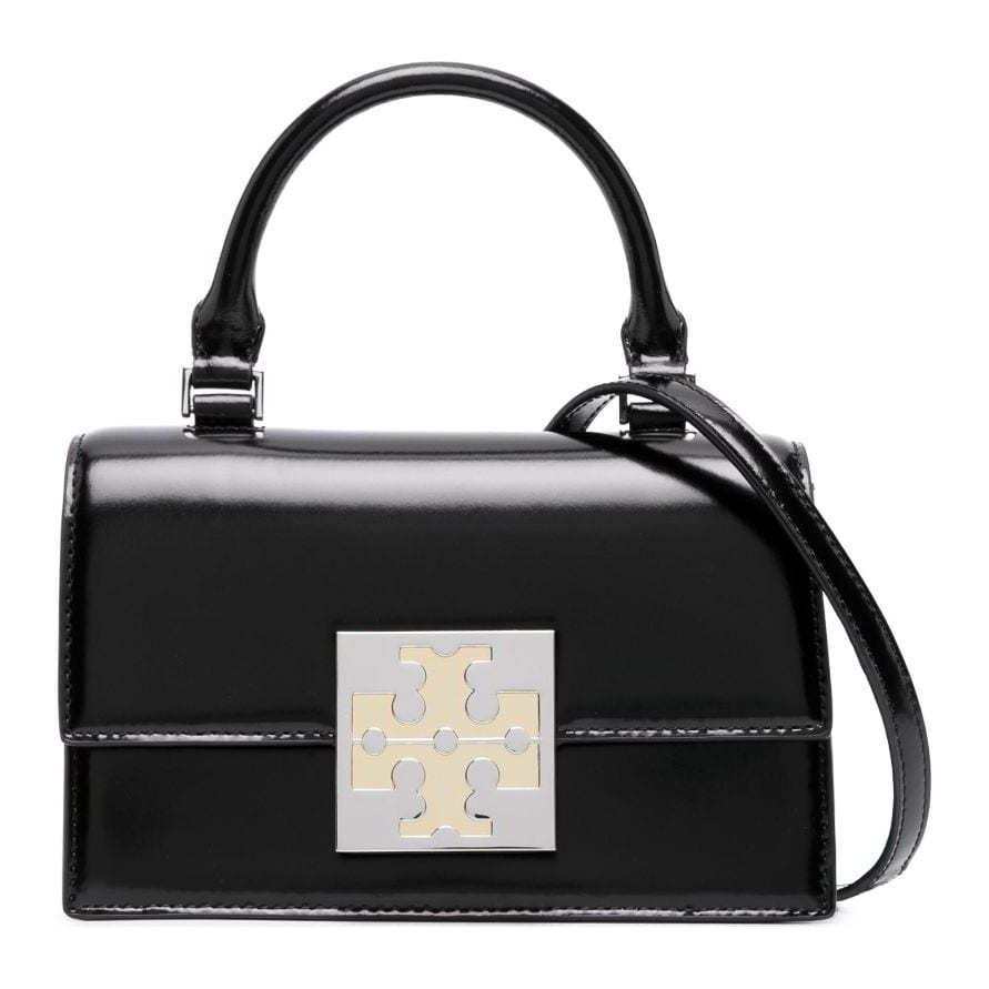 TORY BURCH BON Split Cow Leather Shoulder Bag, Crossbody Bag, Handbag Mini Women's Black
