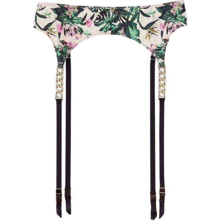 Victoria's Secret VERY SEXY Underwear Accessory Women's Green Floral Print