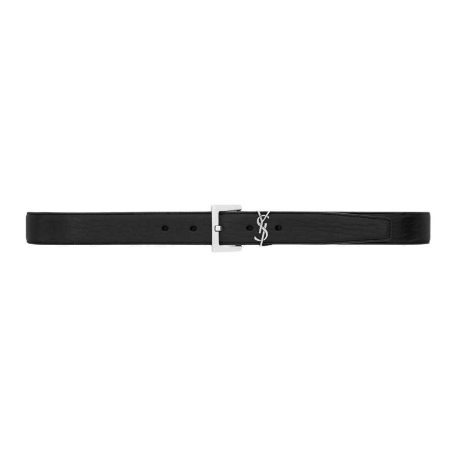 SAINT LAURENT SAINT LAURENT Cassandre Logo Plaque Belt