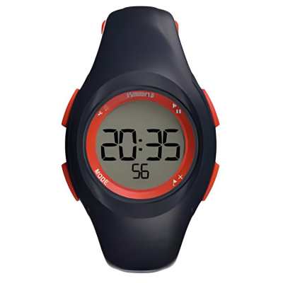 DECATHLON Wrist Watches Electronic Movement Resin Strap 34mm Gray Dial Kids'