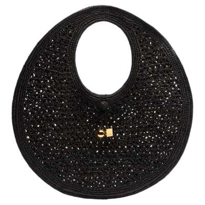 Jacquemus Le Rond Spiaggia Raffia Shoulder Bag
