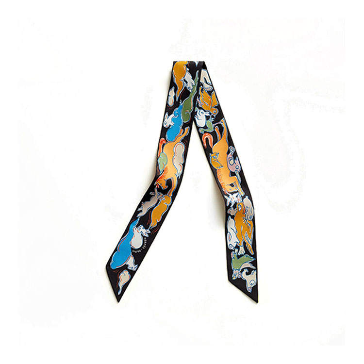HERMES HERMES Animal Pattern Scarves Women's Multicolor