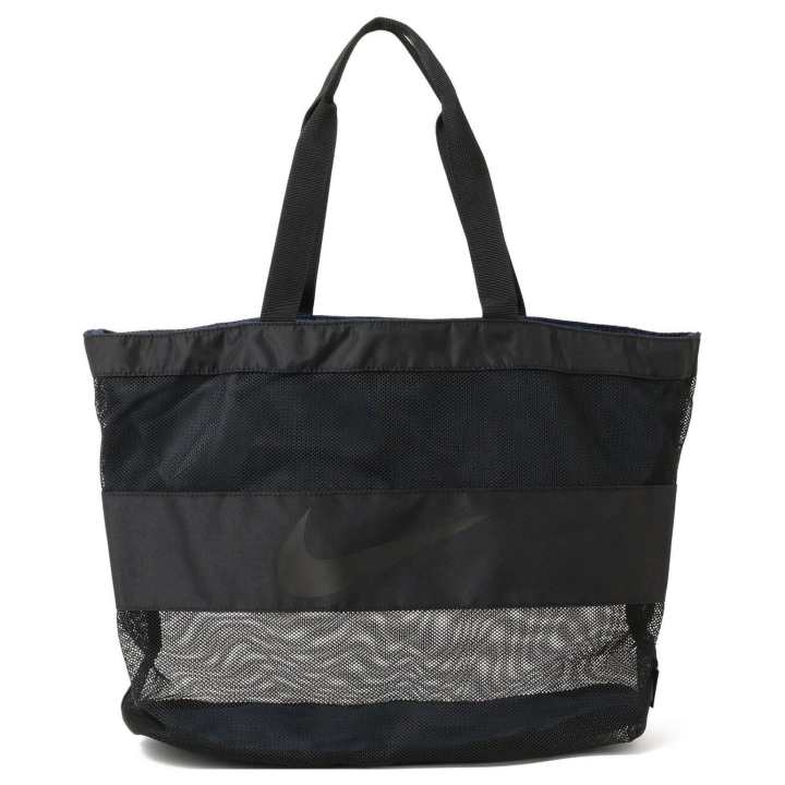 Nike Nike Polyester Tote Bag, Shopping Bag, Shoulder Bag, Handbag Regular Women's Black/Blue