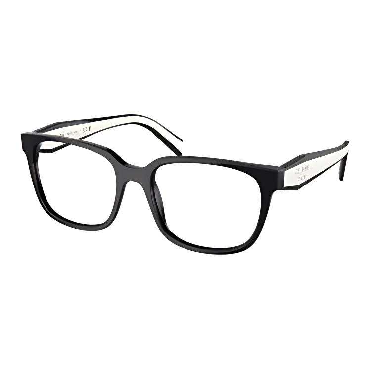 PRADA PRADA Rectangular Eyeglass Frames Women's Black
