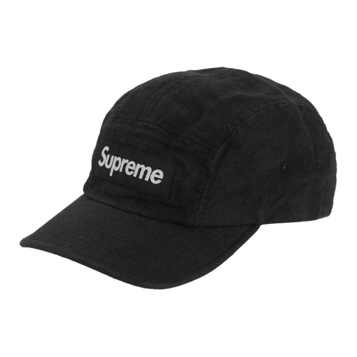 Supreme Supreme Linen Fitted Camp Cap