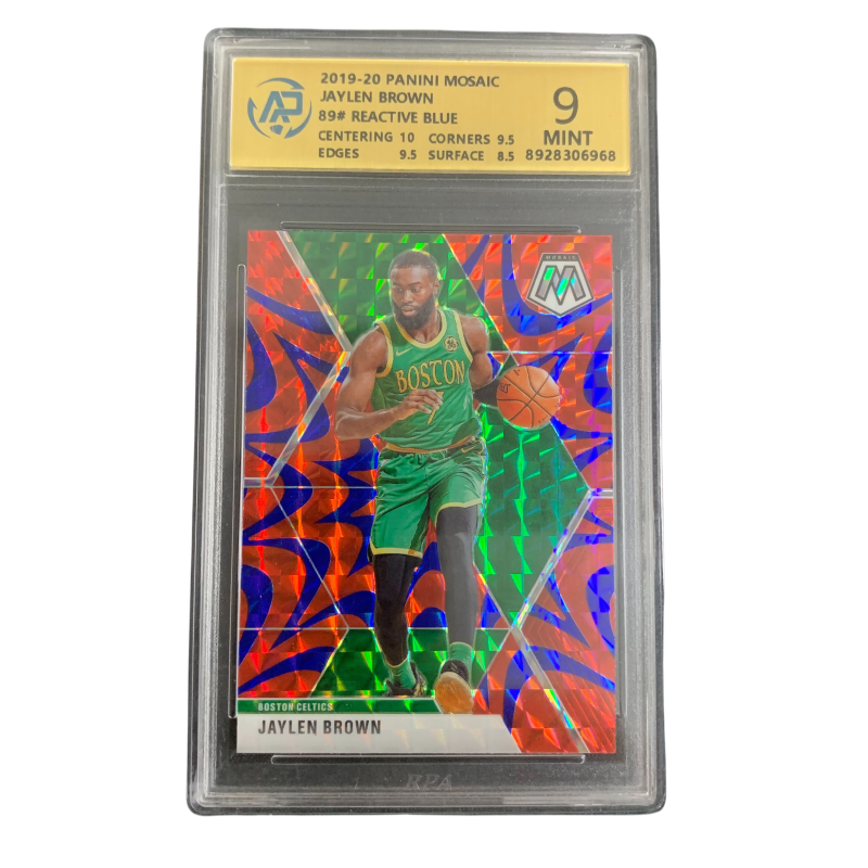 PANINI 2020 Jaylen Brown, Celtics, Mosaics, Red Blue Discount, Explosion Discount Graded Cards 1 Pc