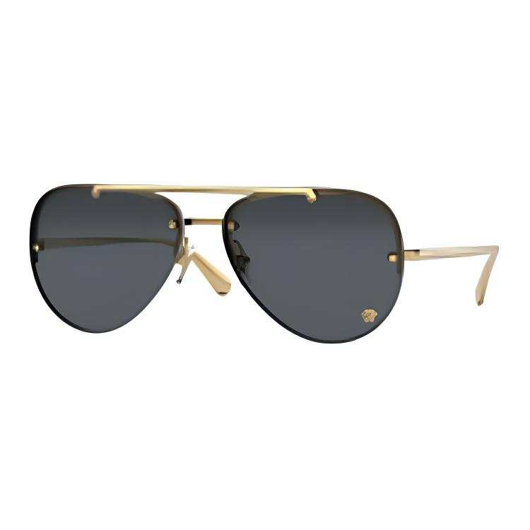 VERSACE VERSACE Medusa Glam Aviator Frame Sunglasses