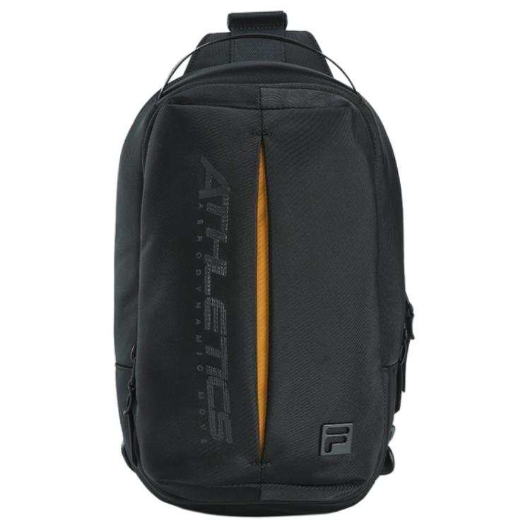 FILA Fabric Crossbody Bag, Sling Bag Extra Small Men's Pitch Black