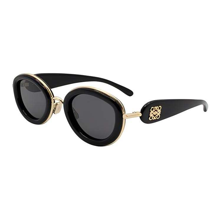 LOEWE LOEWE Round Sunglasses Women's Black/Gray