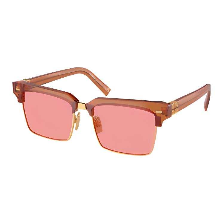 MIU MIU MIU MIU Logo-lettering Square-frame Sunglasses