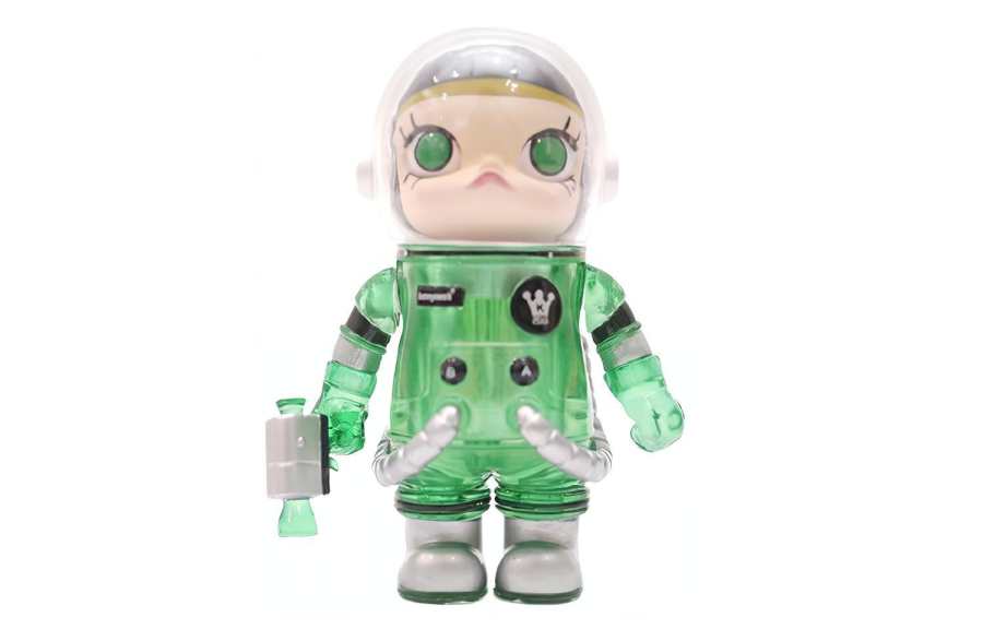 POP MART POP MART SPACE Molly Astronaut, Green Jadeite Collection Trendy Figures