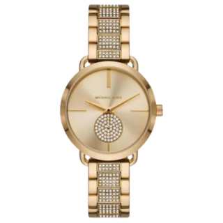 MICHAEL KORS Wrist Watch Quartz Movement Stainless Steel Strap 36mm Gold Dial Women's Watch 50m Water Resistant