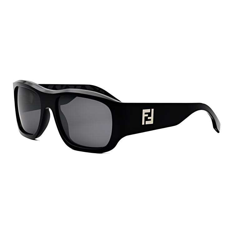 FENDI FENDI Rectangular Sunglasses Men's Black
