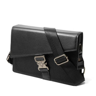 YADAMUI Artificial Leather Crossbody Bags Unisex Black