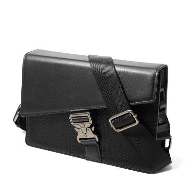 YADAMUI Artificial Leather Crossbody Bags Unisex Black