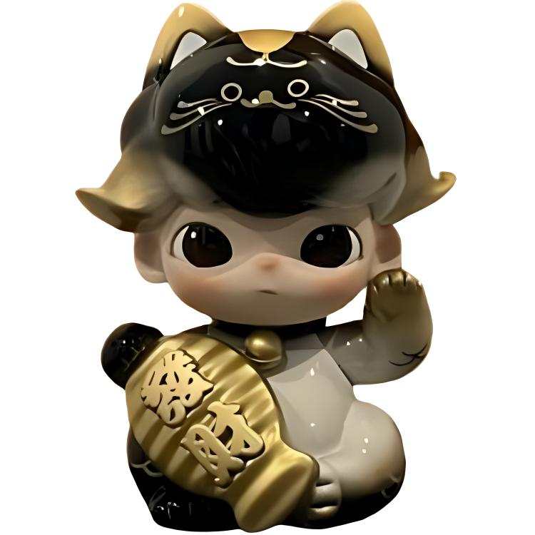 POP MART POP MART Dimoo Black Gold, Black Koi Bathing In Gold Trendy Figures