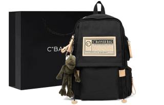 C°BANNER Fabric Backpack Large Unisex Red/Black