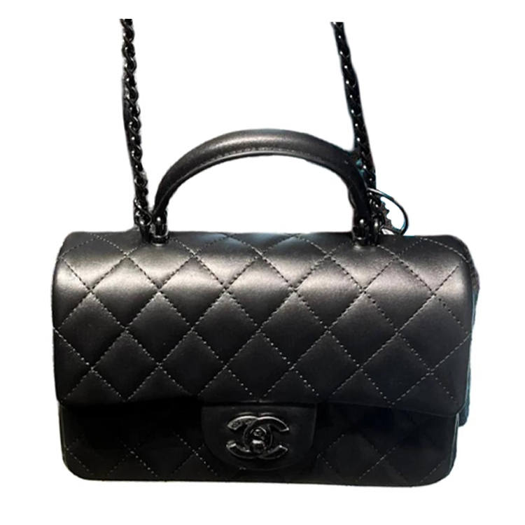 CHANEL Leather Shoulder Bag, Crossbody Bag, Handbag Women's Black