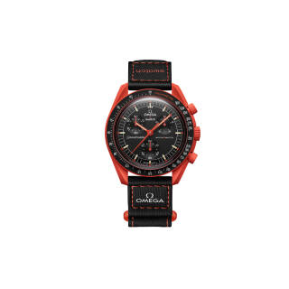 SWATCH Men 42mm Black Watch SO33O100