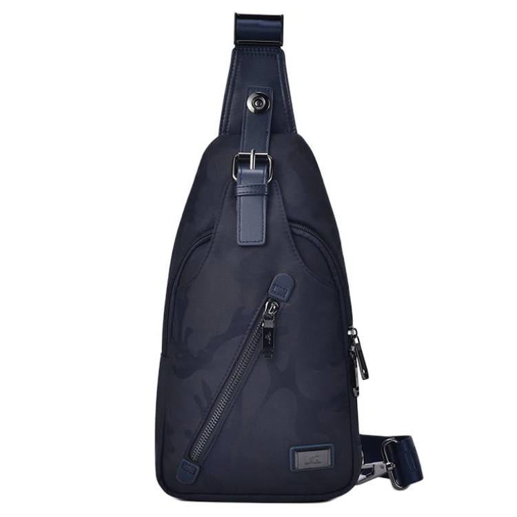 SEPTWOLVES Oxford Crossbody Bag Sling Bag Medium Men's Blue Camouflage