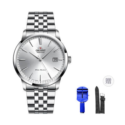 ORIENT Automatic Mechanical Movement Stainless Steel Watchband Watch Men's Watches Silver Dial