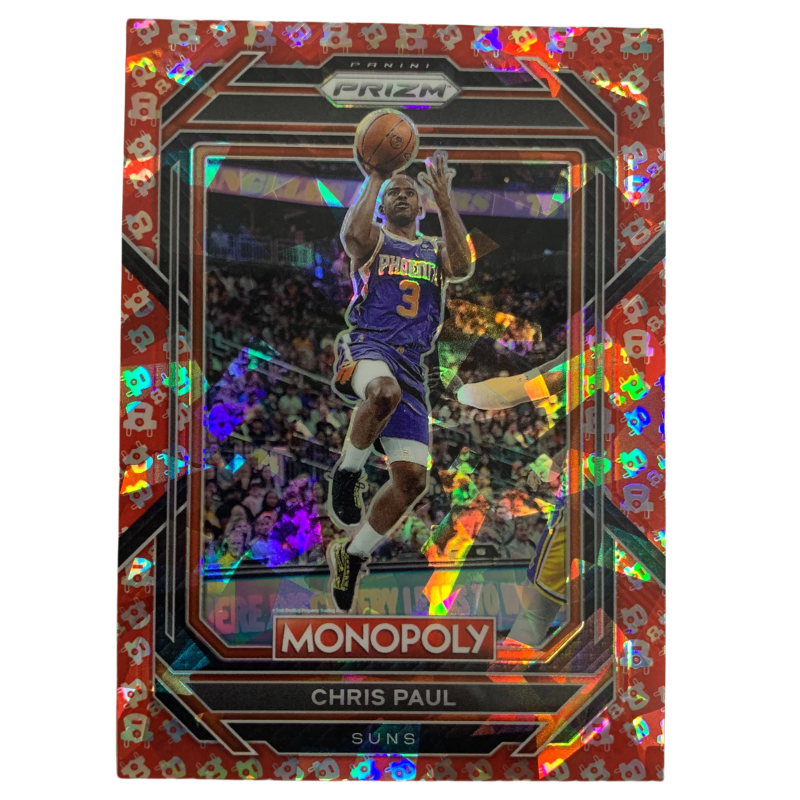 PANINI 2022 23 PRIZM Monopoly Red Fold Sun Chris Paul True Red Fold Player Card Pass Sports Cards 1 Pc