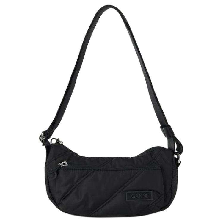 GANNI Polyester Shoulder Bag Medium Women's Black