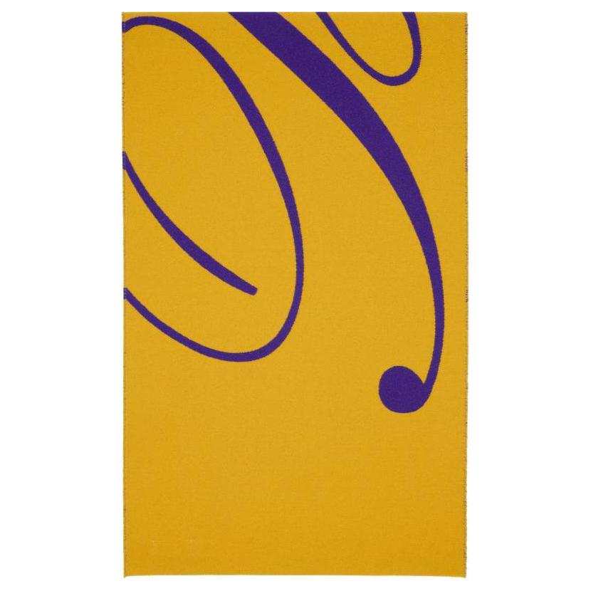Burberry Wool And Silk Scarves Women's Yellow